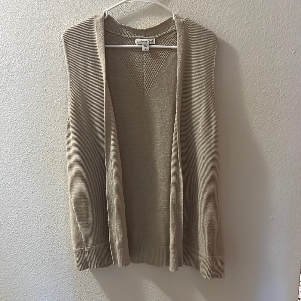 Coldwater Creek knit vest/cardigan